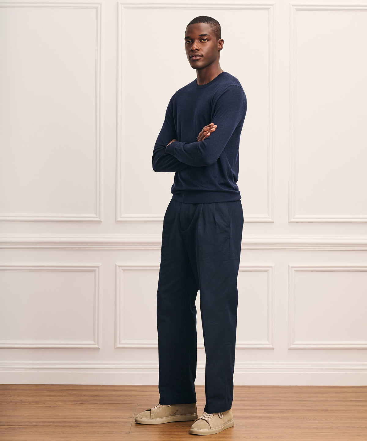 Super Fine Cashmere Long Sleeve Crewneck