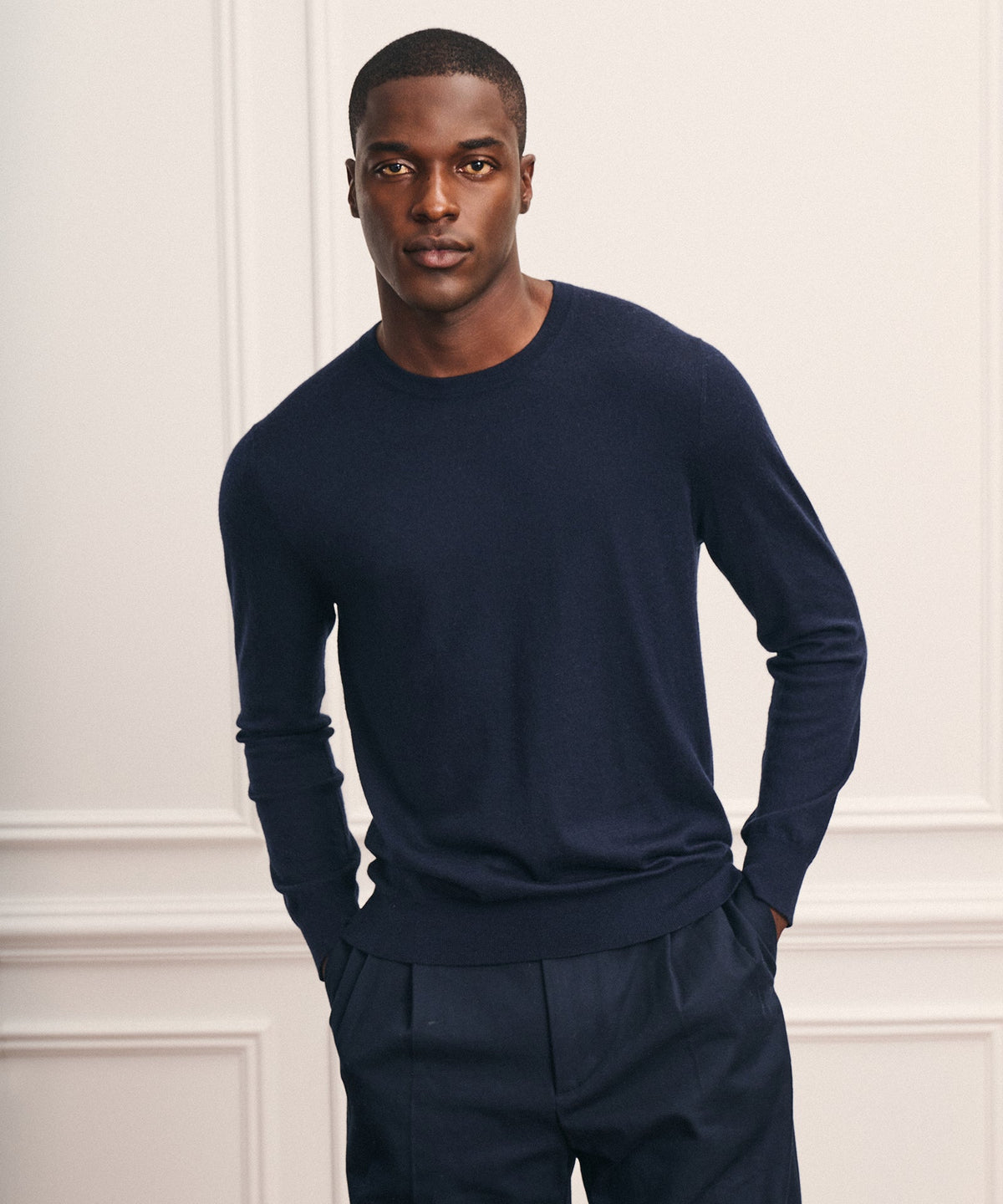 Super Fine Cashmere Long Sleeve Crewneck