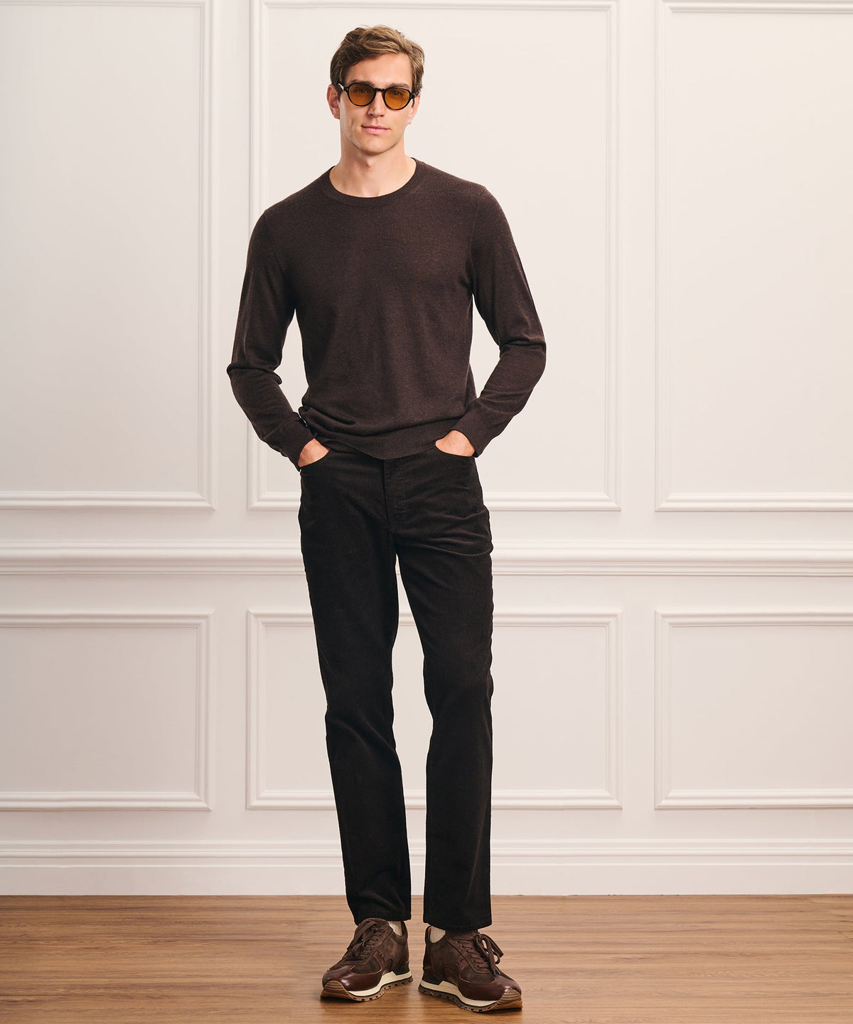 Super Fine Cashmere Long Sleeve Crewneck