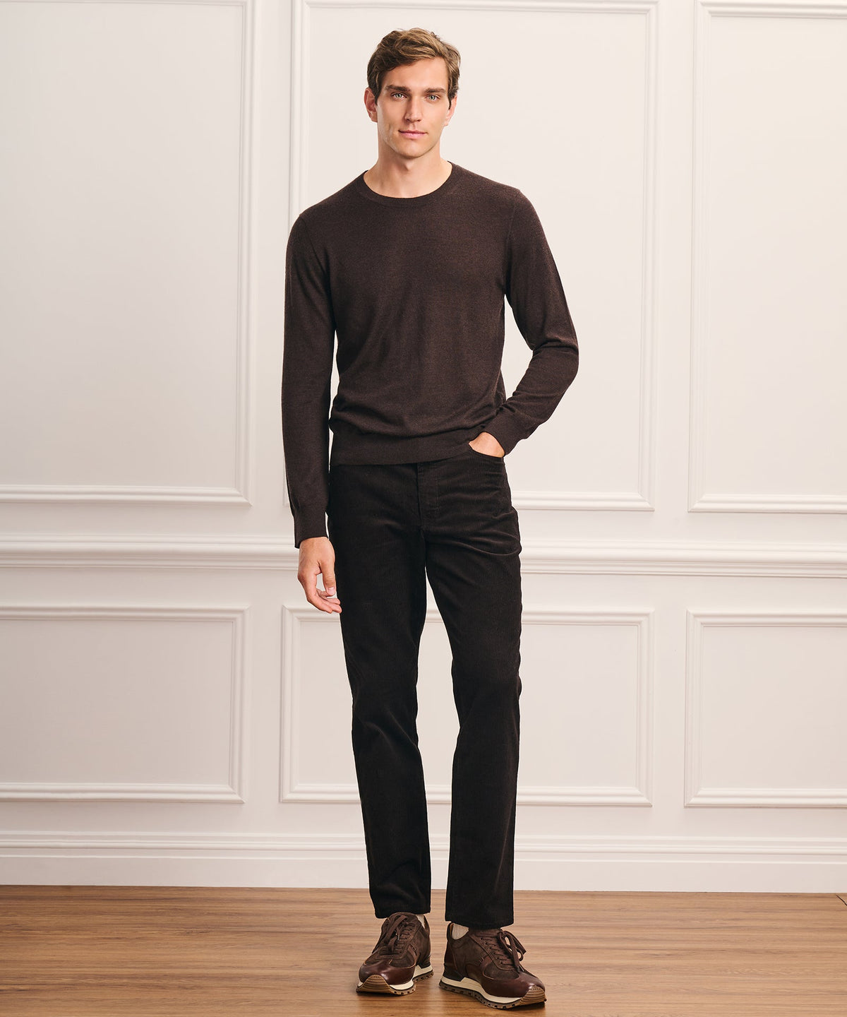Super Fine Cashmere Long Sleeve Crewneck