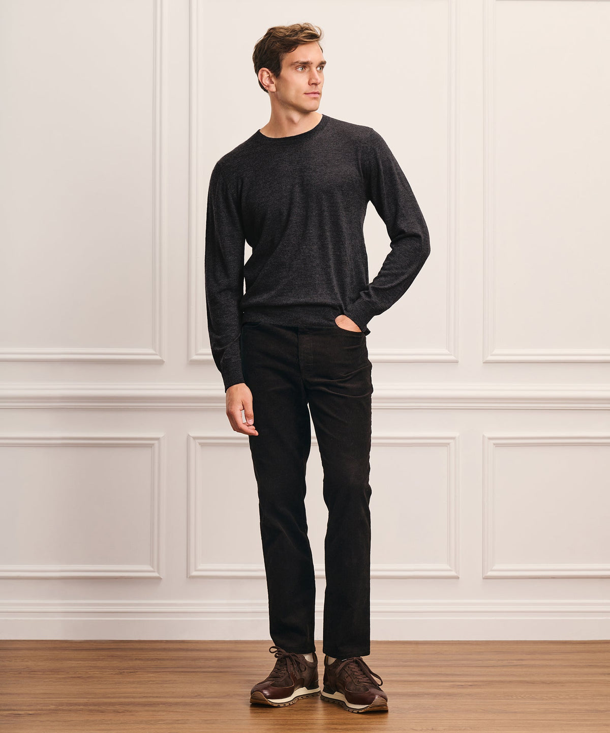 Super Fine Cashmere Long Sleeve Crewneck