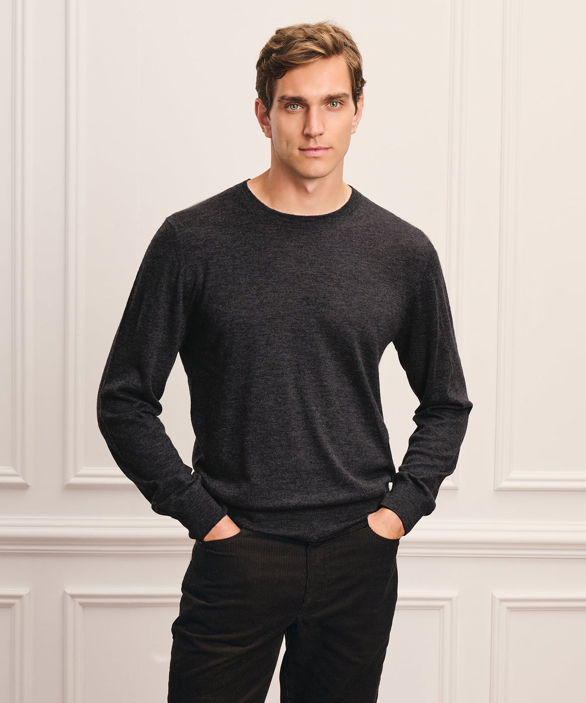 Super Fine Cashmere Long Sleeve Crewneck