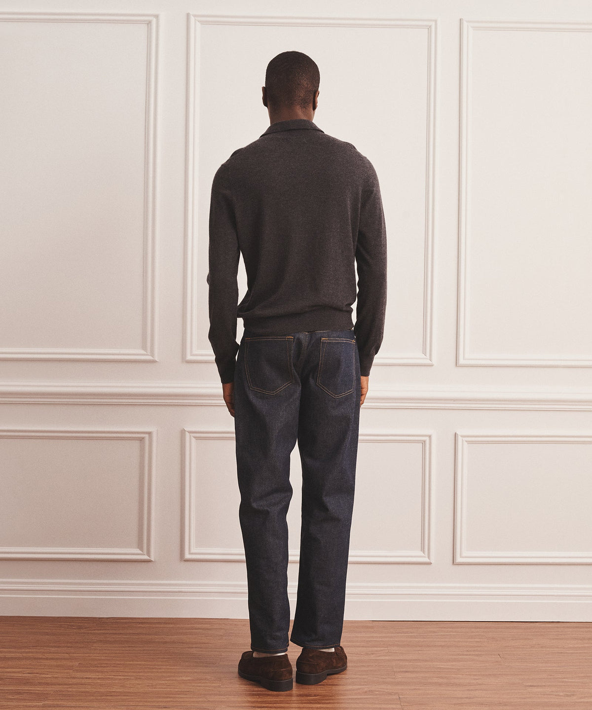 Super Fine Cashmere Long Sleeve Polo