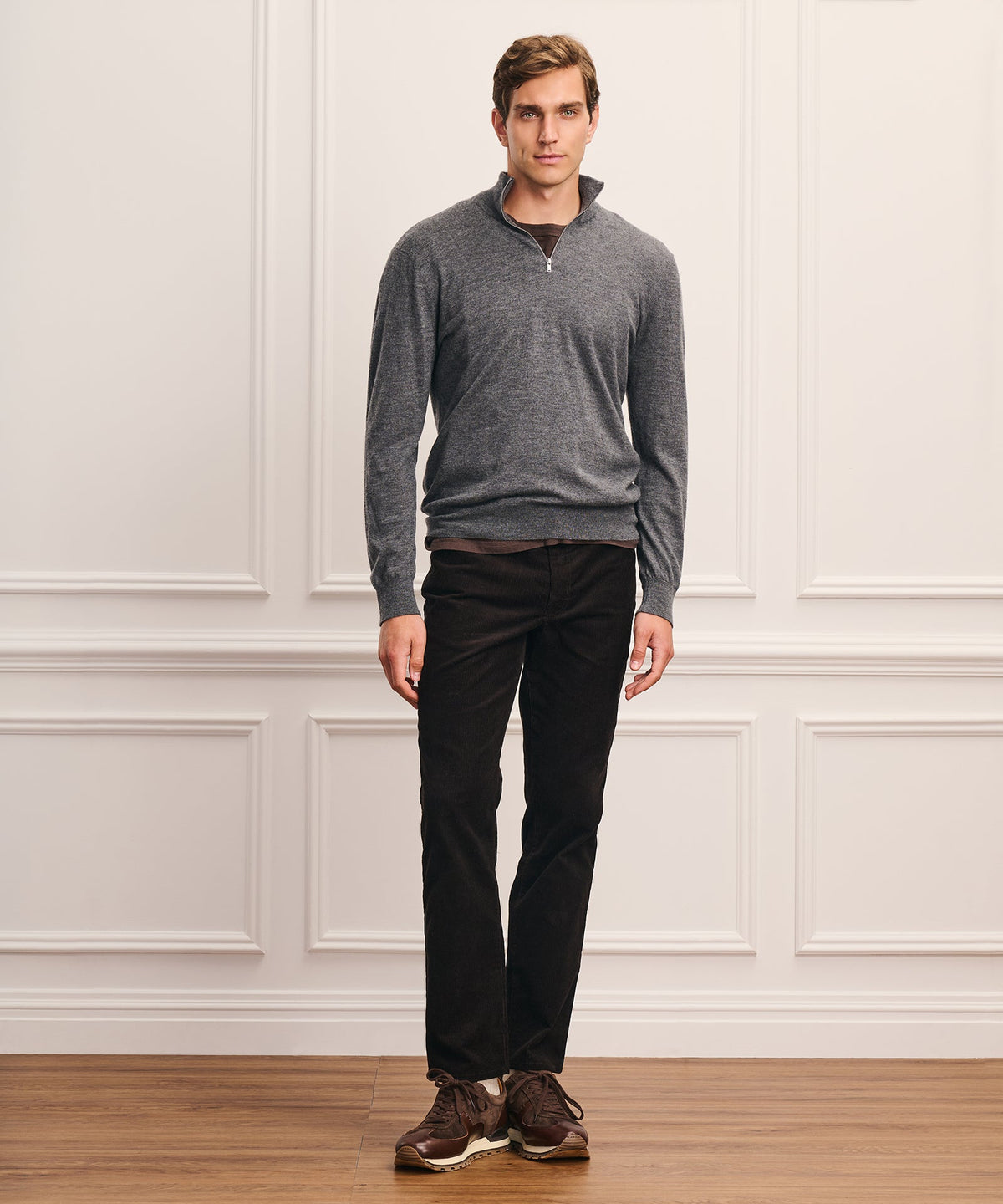 Super Fine Cashmere Quarter Zip