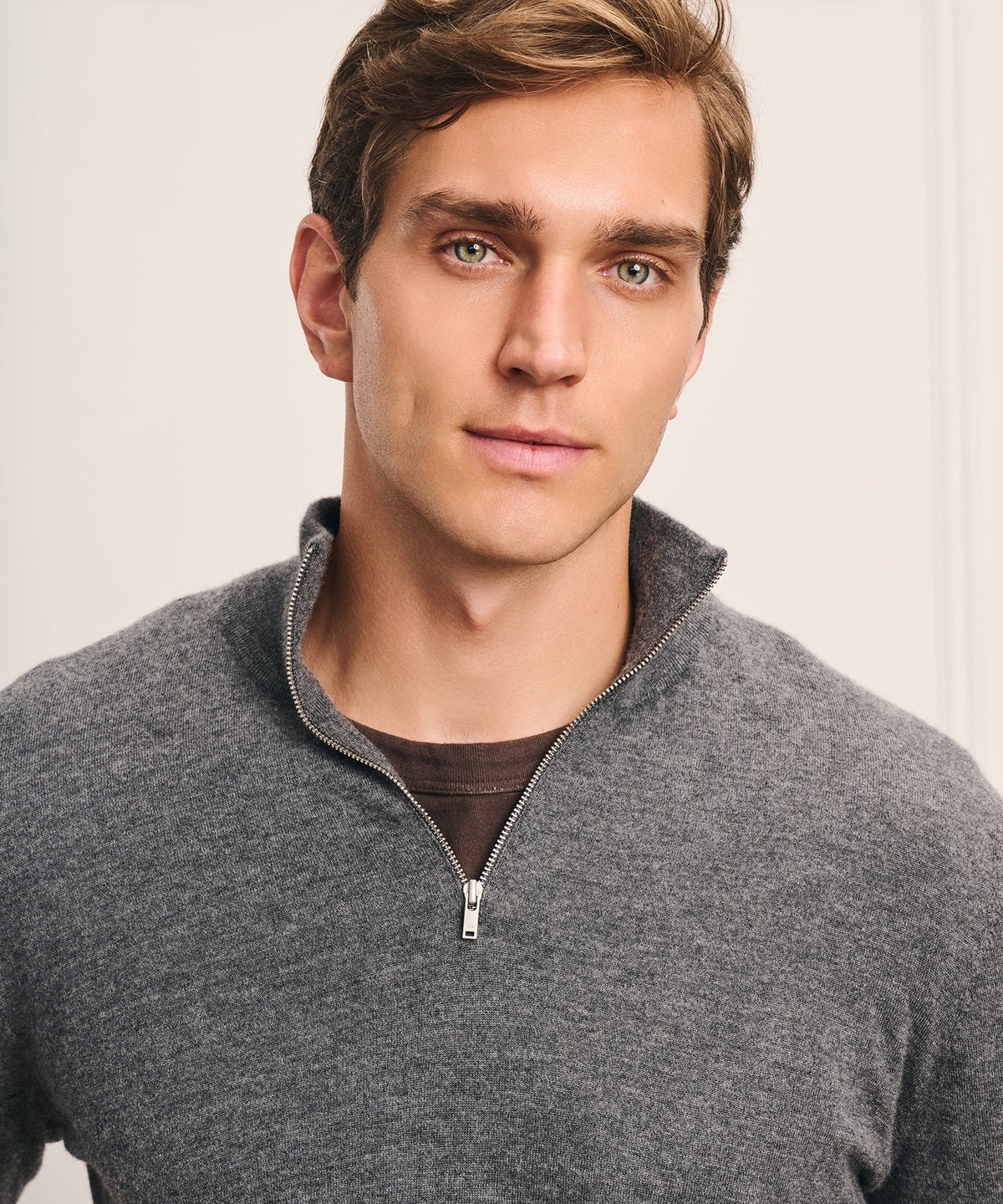 Super Fine Cashmere Quarter Zip