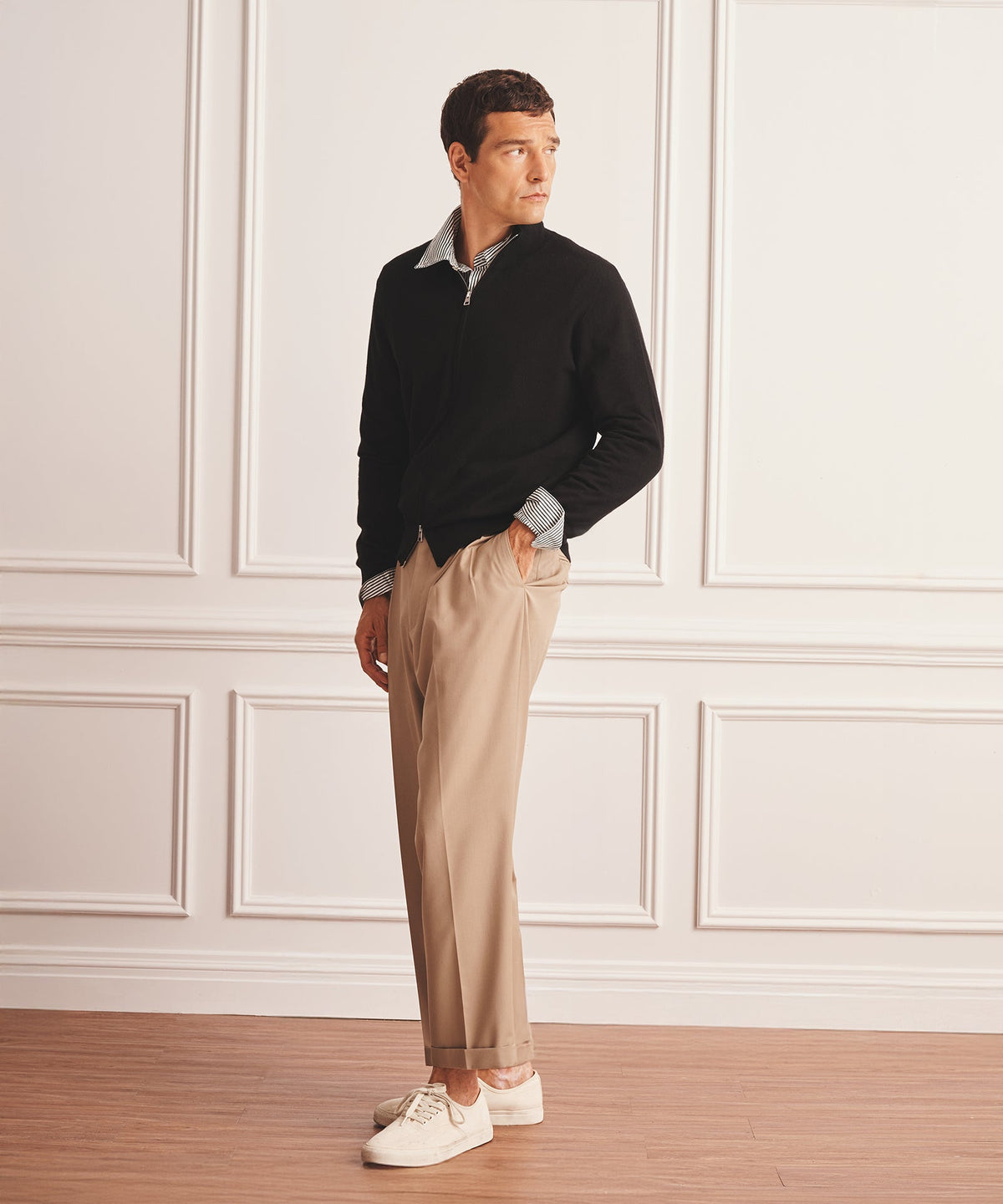 Super Fine Cashmere Zip Up