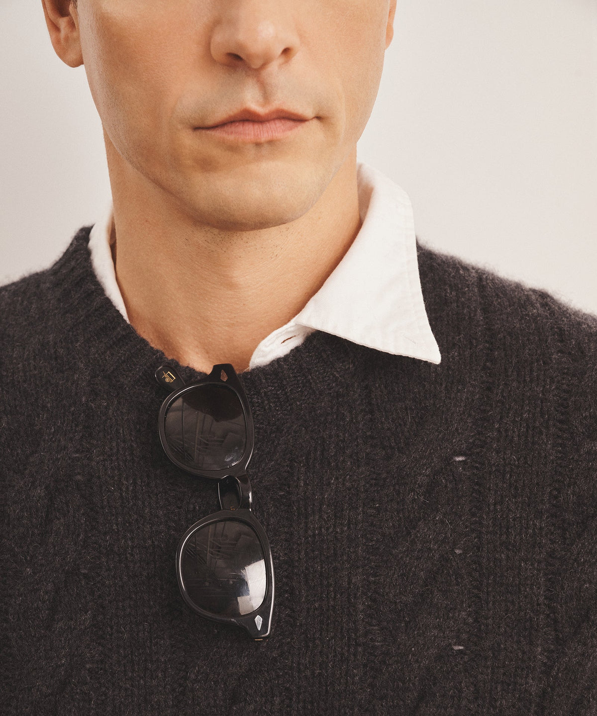 Super Luxe Cashmere Cable Crewneck