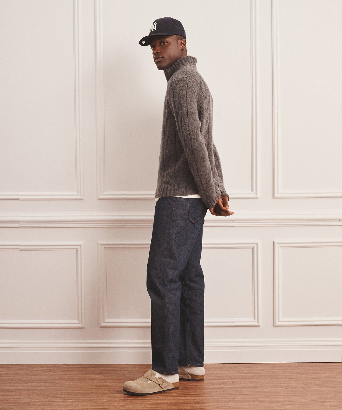 Super Luxe Cashmere Cable Full Zip Sweater