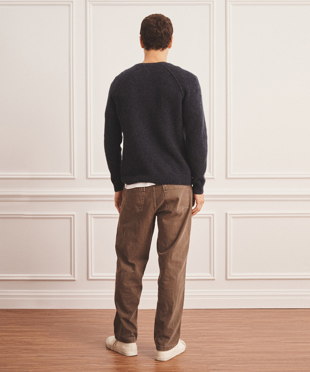 Super Luxe Cashmere Donegal Crewneck Sweater