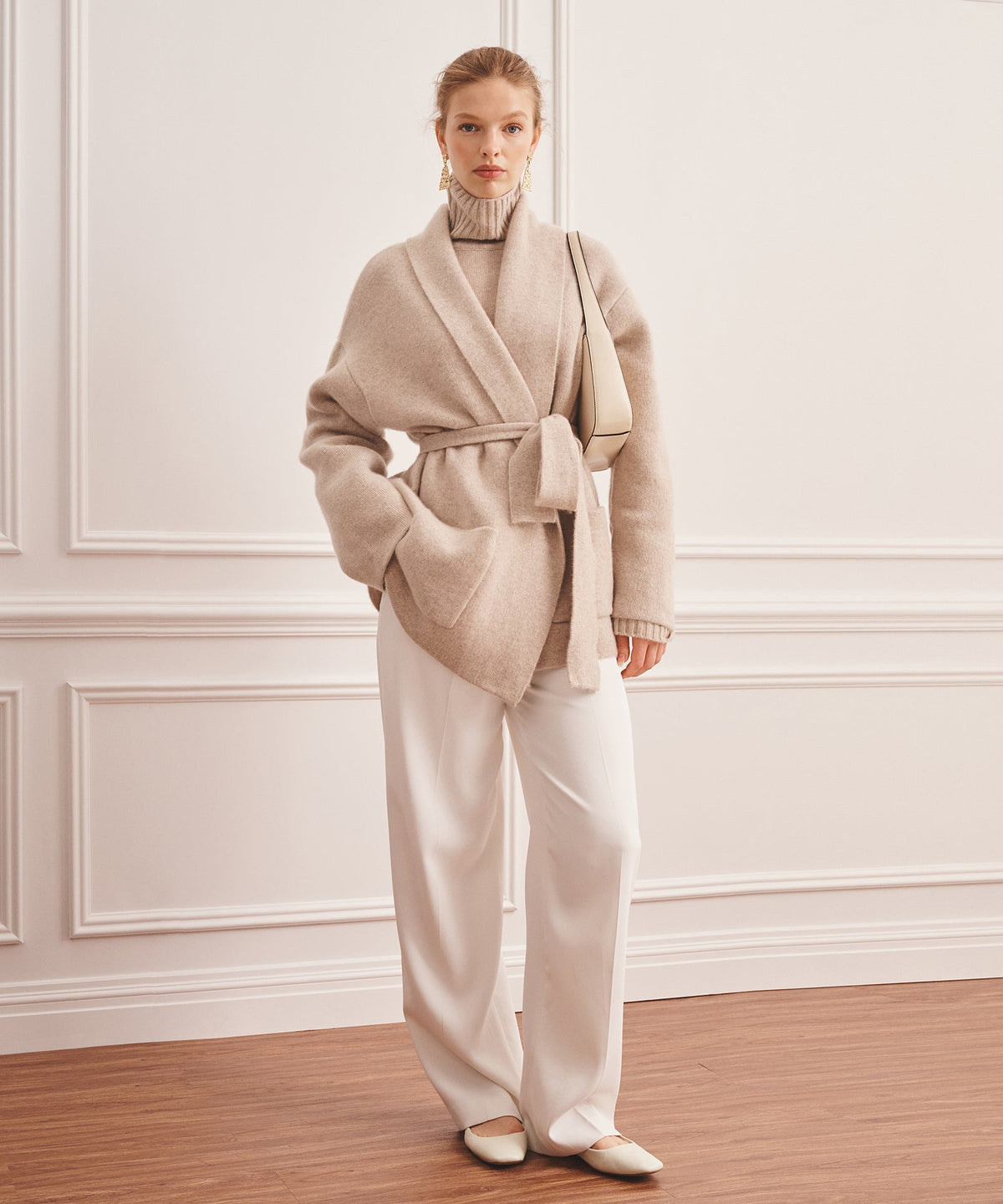 Super Luxe Cashmere Double Faced Shawl Collar Jacket
