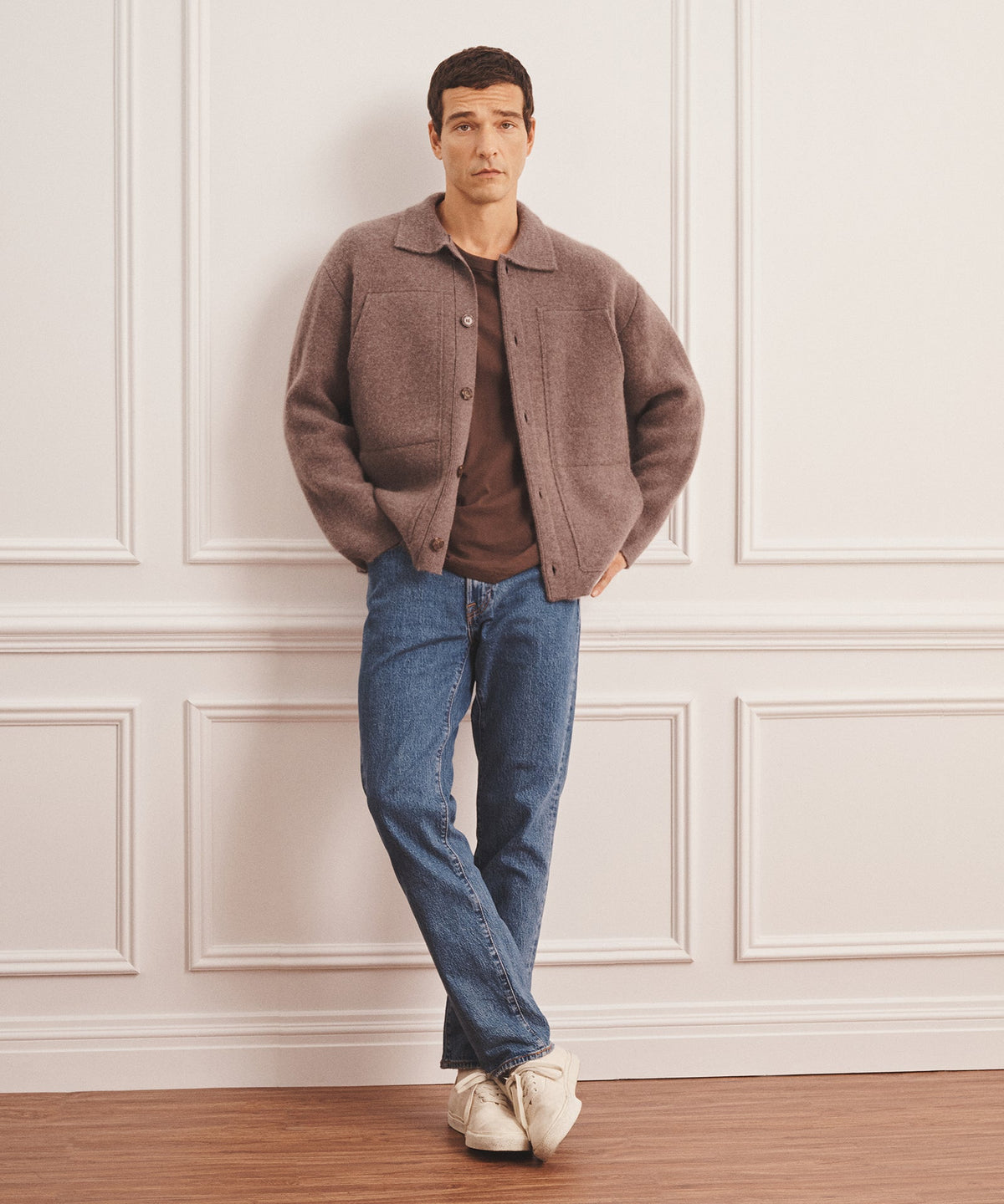 Super Luxe Cashmere Double Faced Utility Jacket