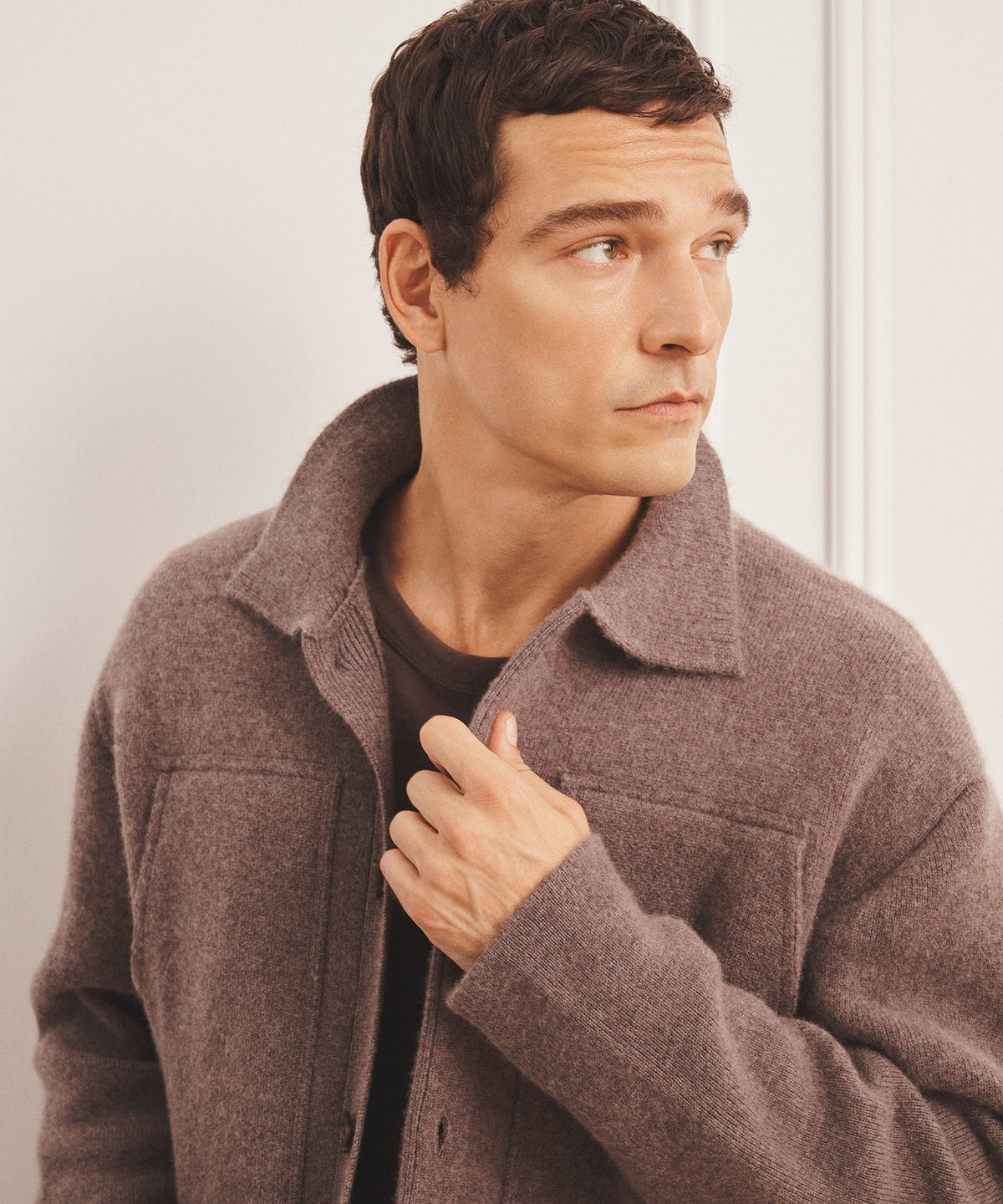 Super Luxe Cashmere Double Faced Utility Jacket