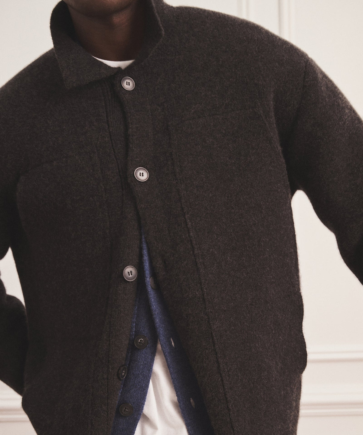 Super Luxe Cashmere Double Faced Utility Jacket