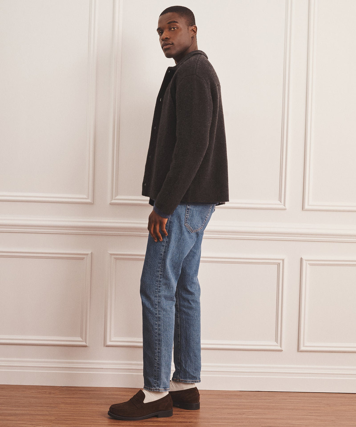 Super Luxe Cashmere Double Faced Utility Jacket