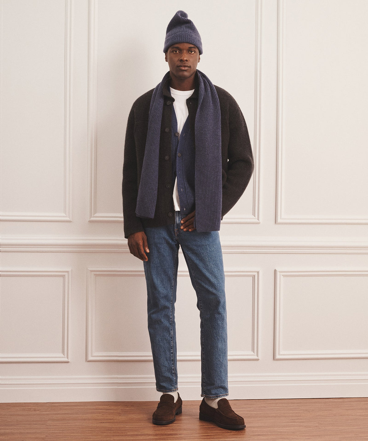 Super Luxe Cashmere Double Faced Utility Jacket