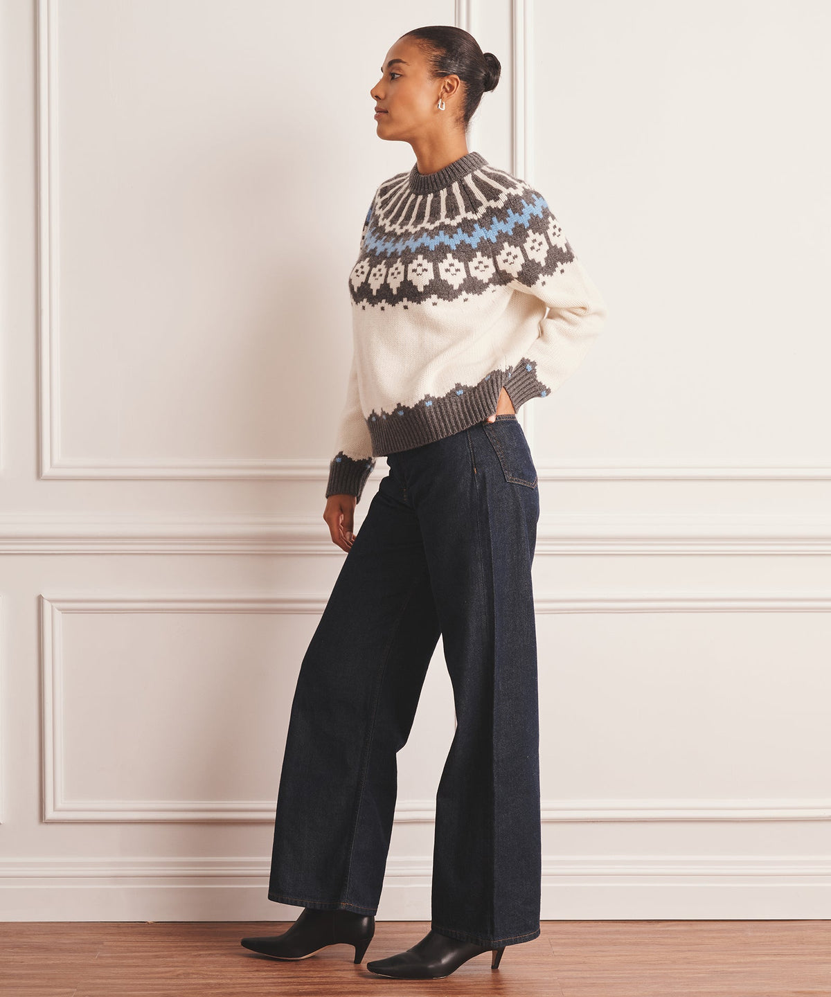 Super Luxe Cashmere Fair Isle Crewneck