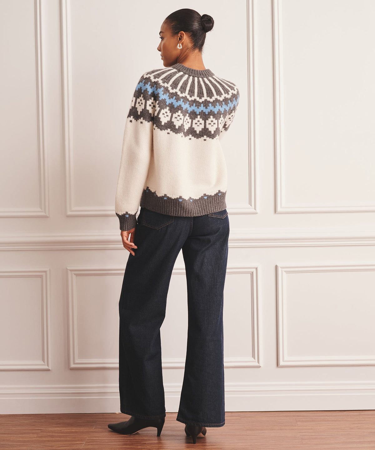 Super Luxe Cashmere Fair Isle Crewneck