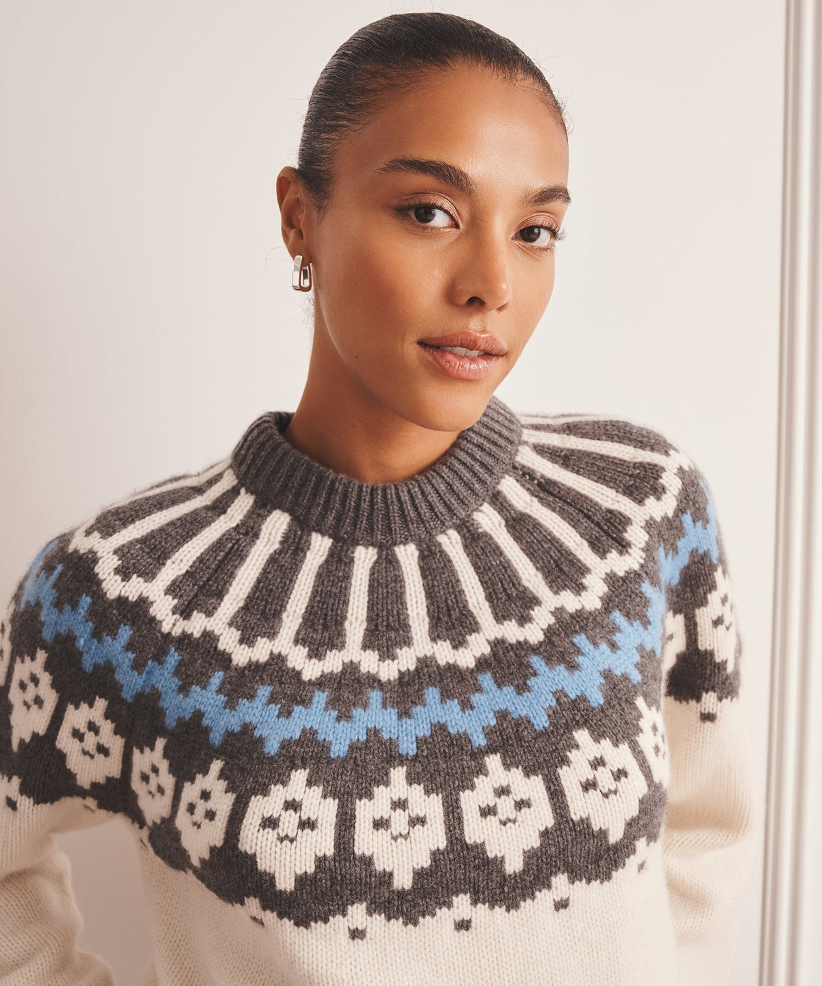 Super Luxe Cashmere Fair Isle Crewneck