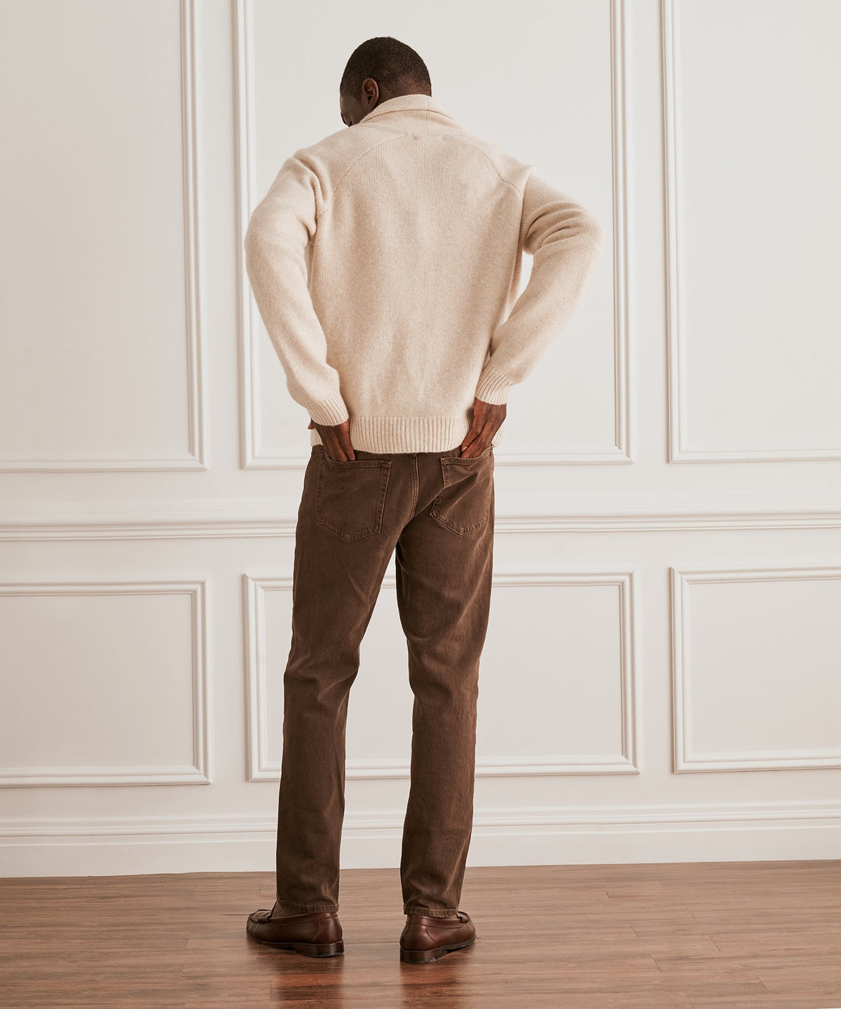 Super Luxe Cashmere Shawl Collared Cardigan