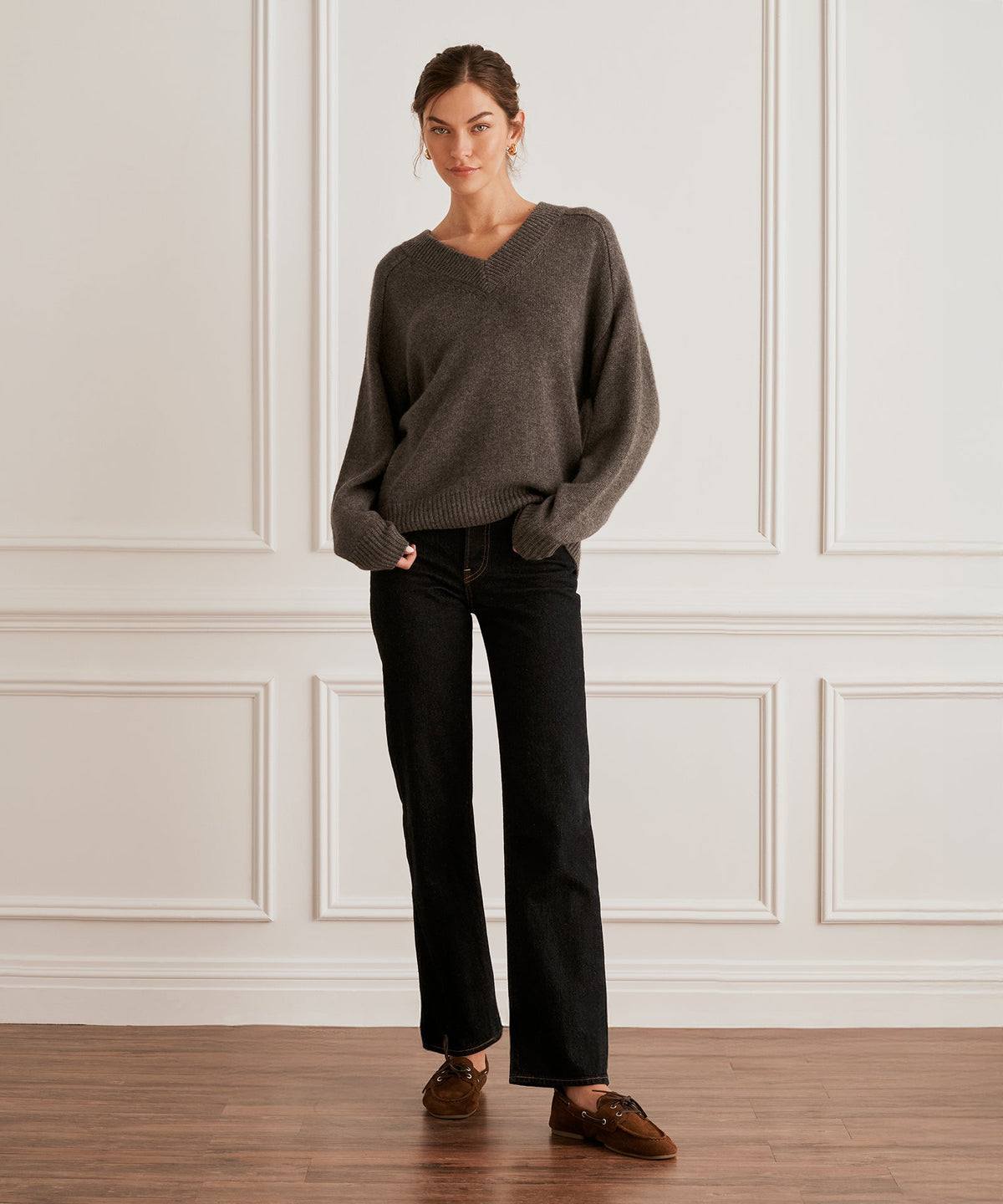 Super Luxe Cashmere V-Neck Sweater