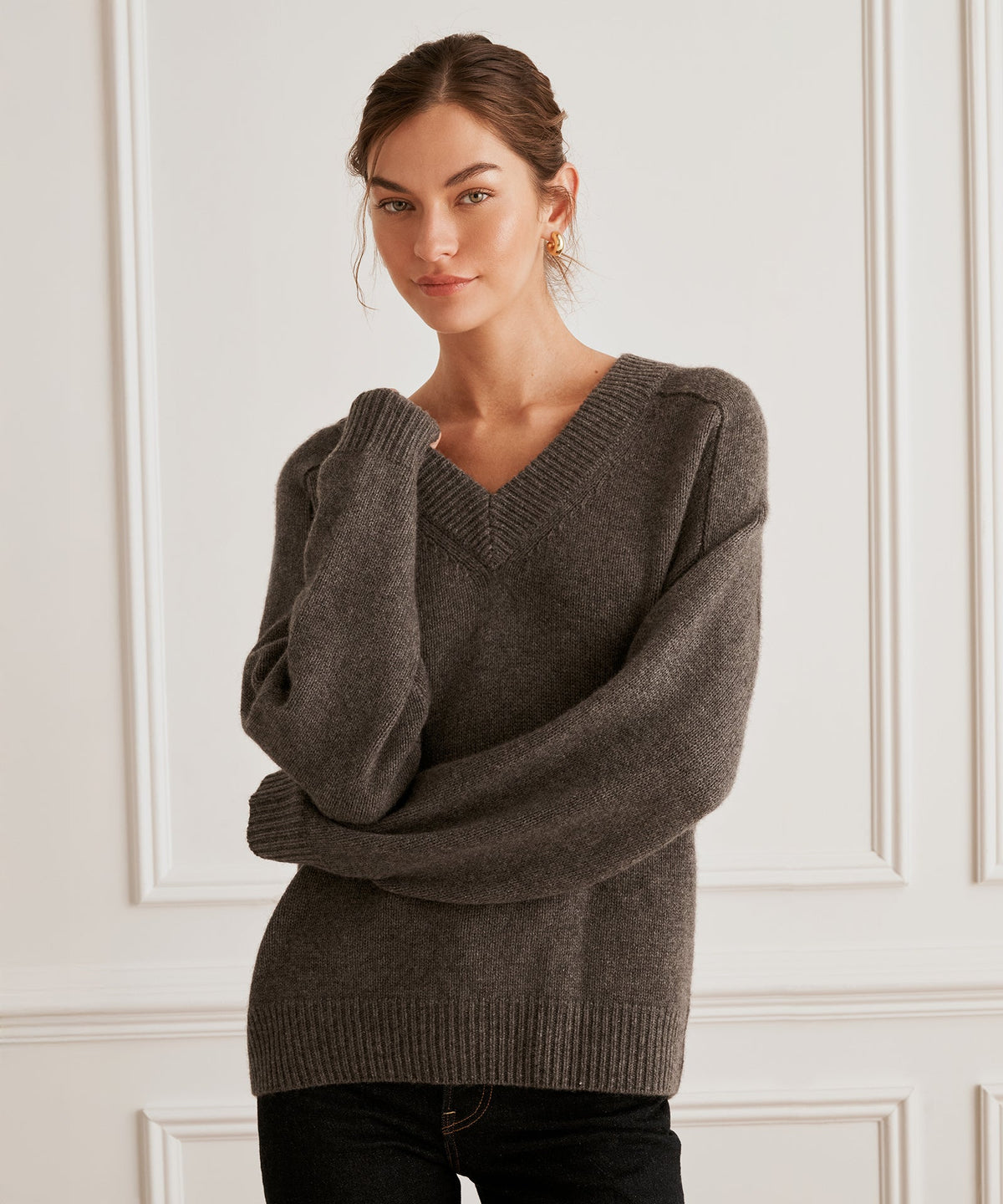 Super Luxe Cashmere V-Neck Sweater