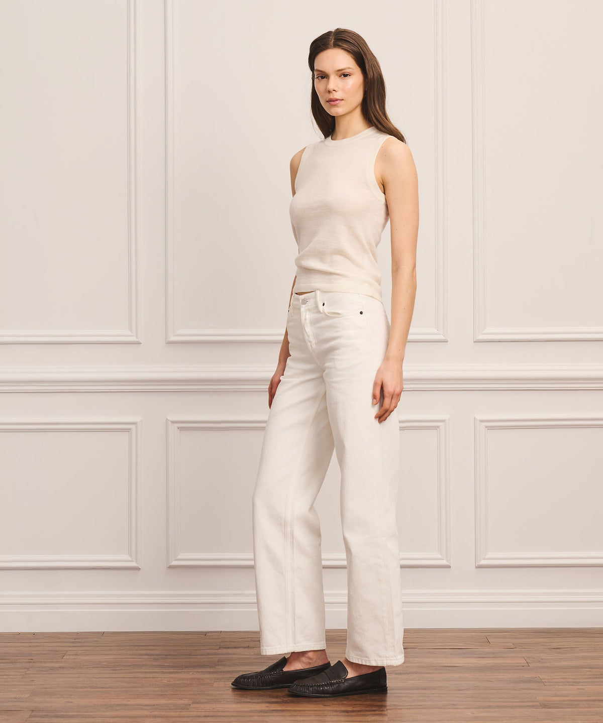 Super Fine Cashmere High Neck Tank
