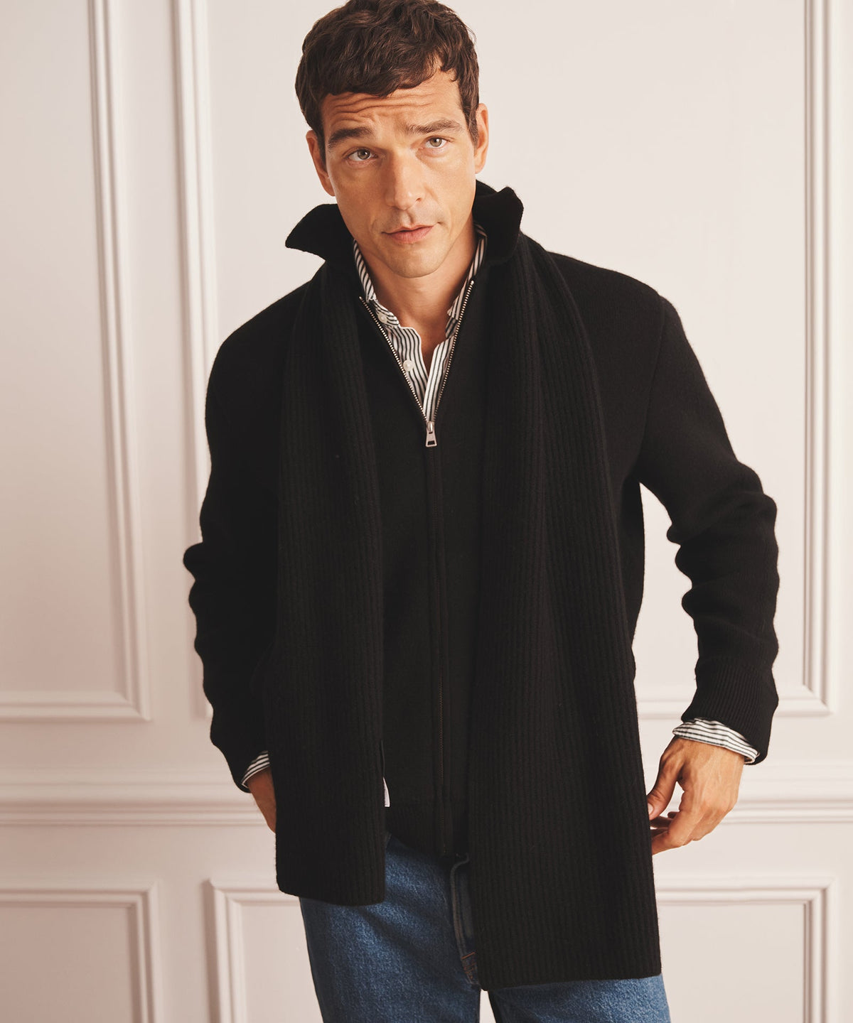 Signature Cashmere Ribbed Scarf