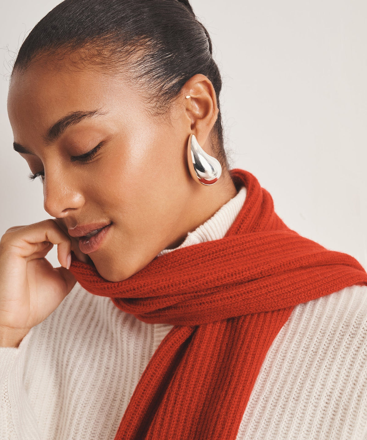Signature Cashmere Ribbed Scarf