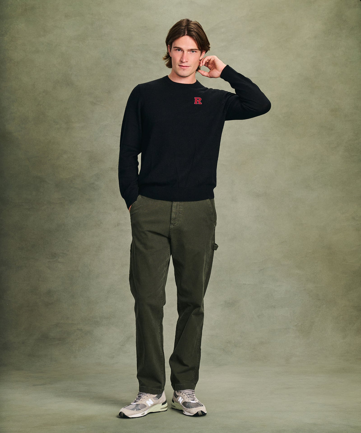 Men's Rutgers University Cashmere Sweater