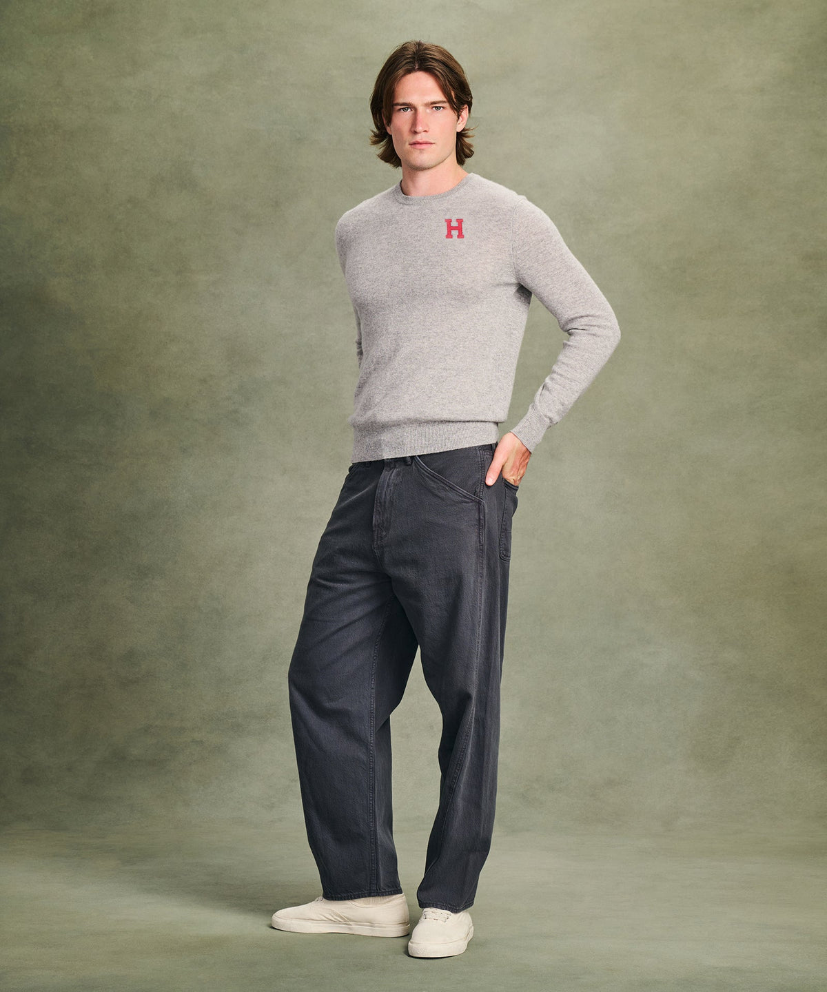 Men's Harvard University Cashmere Sweater