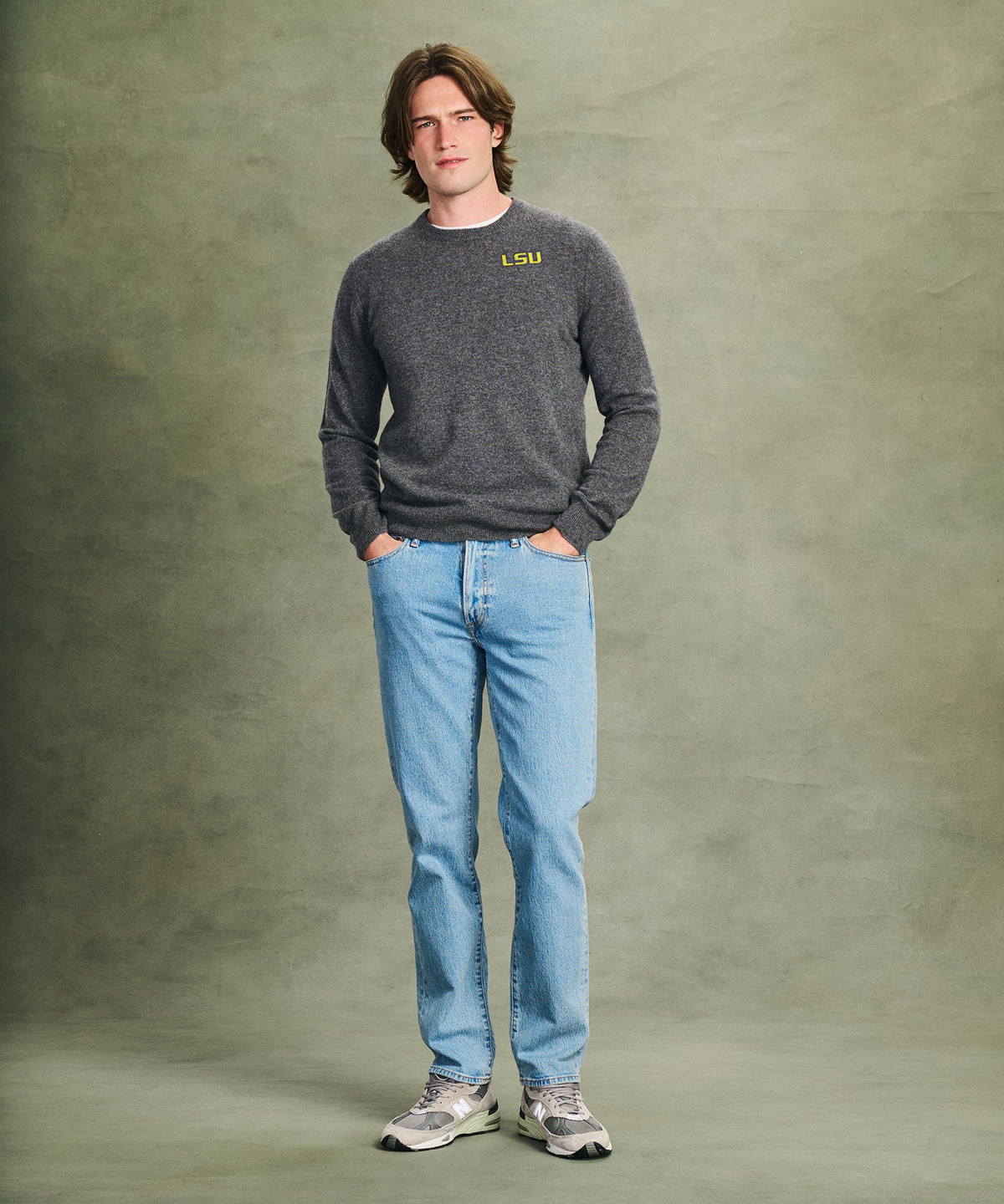 Men's Louisiana State University Cashmere Sweater