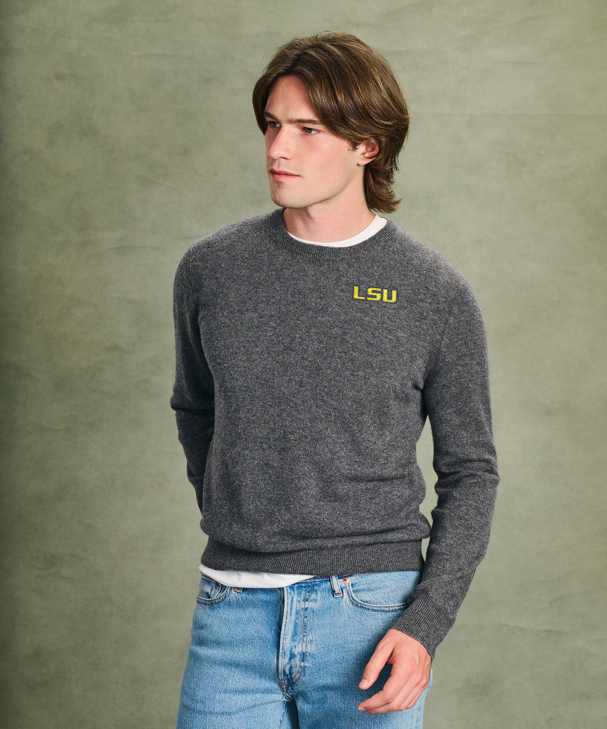 Men's Louisiana State University Cashmere Sweater