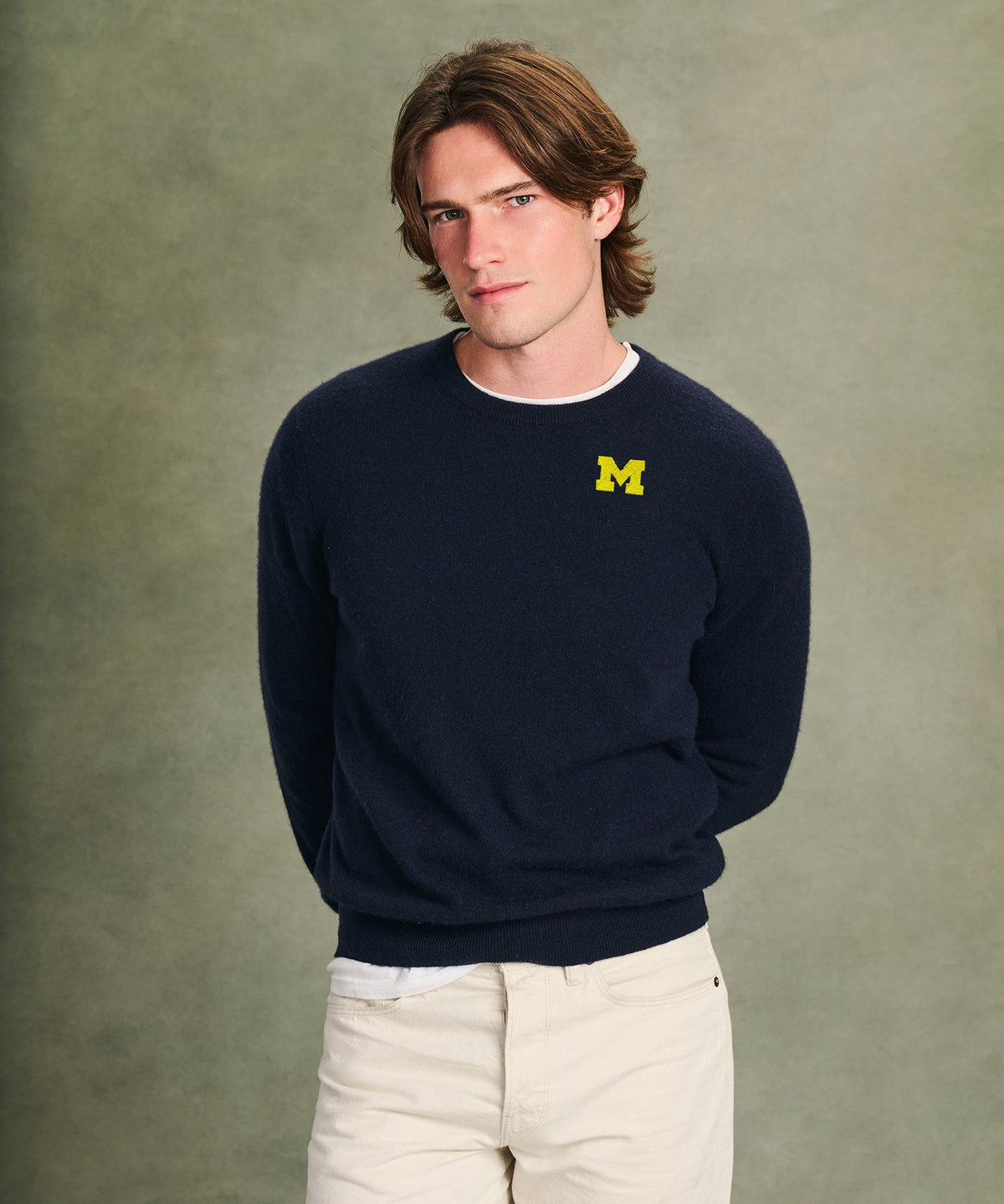 Men's University of Michigan Cashmere Sweater