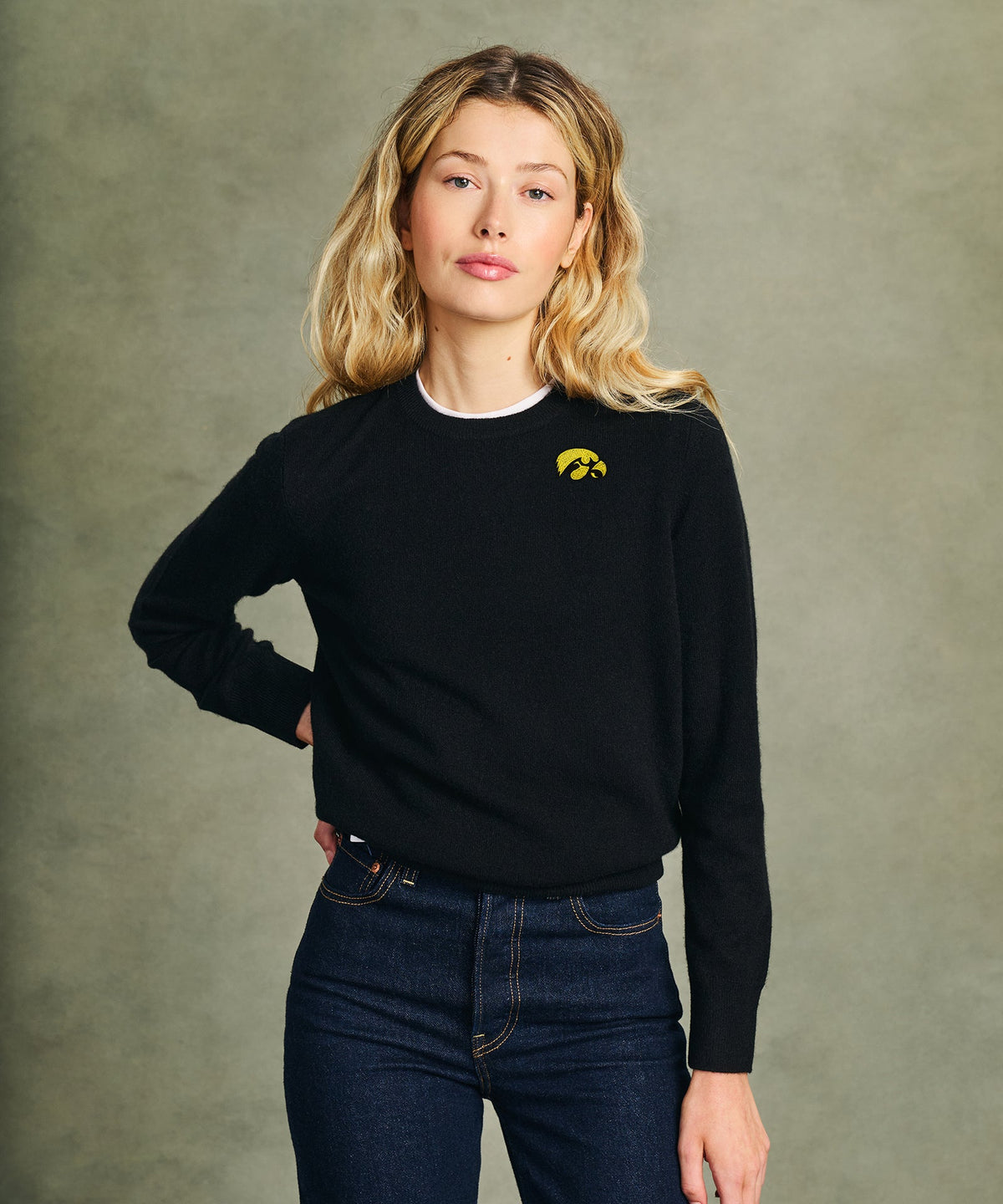 Women's University of Iowa Cashmere Sweater