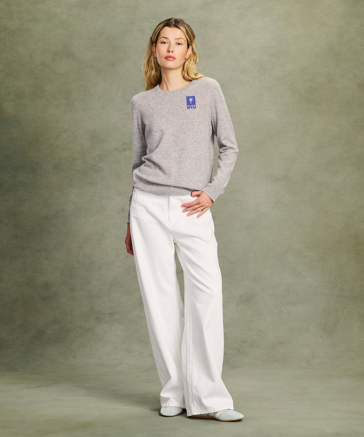 Women's New York University Cashmere Sweater