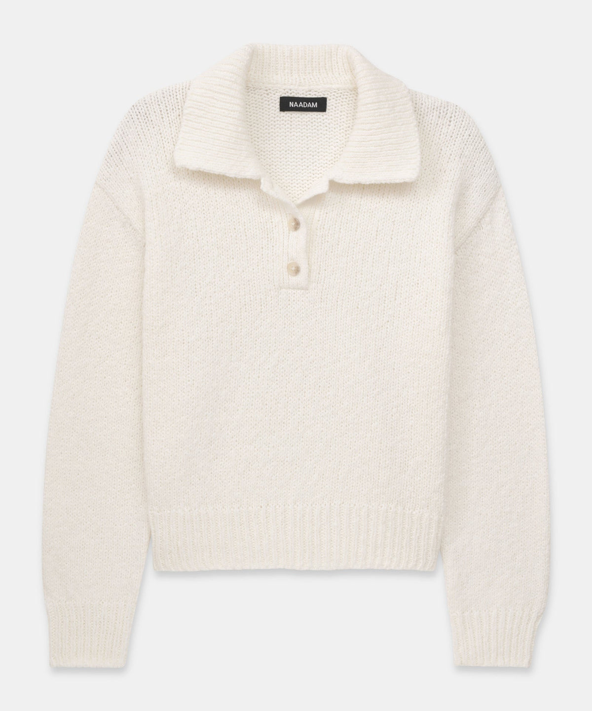 Chunky Cotton Polo Sweater