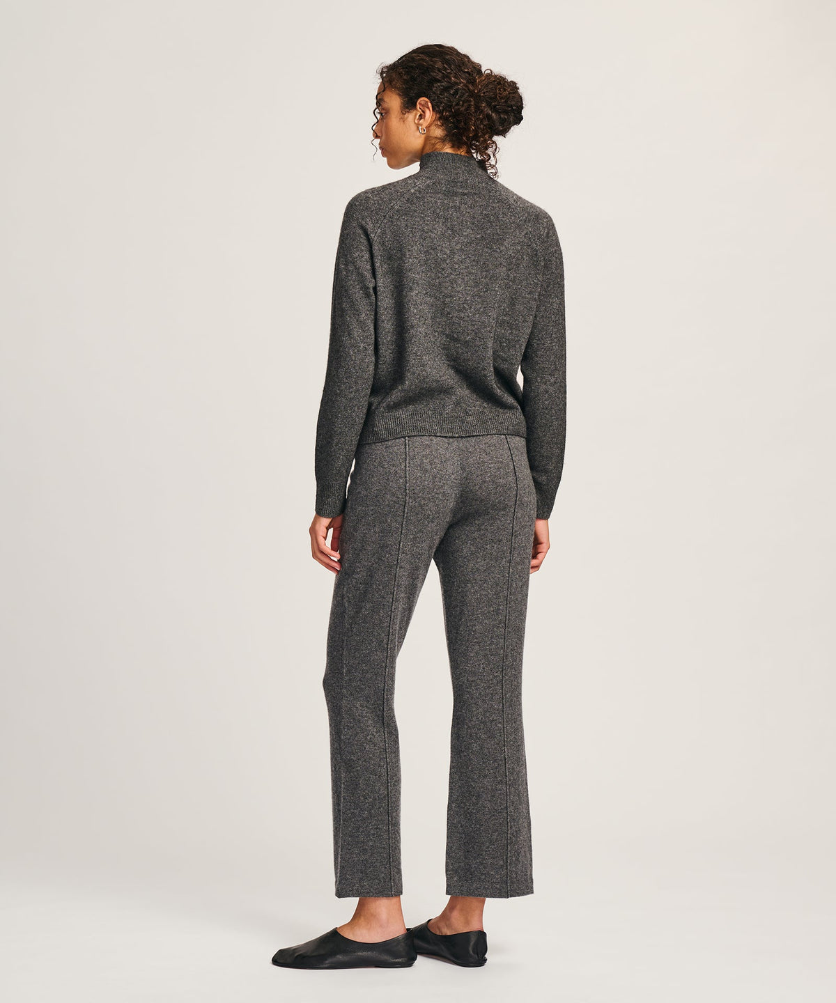 Signature Cashmere Cropped Pant with Pintucks