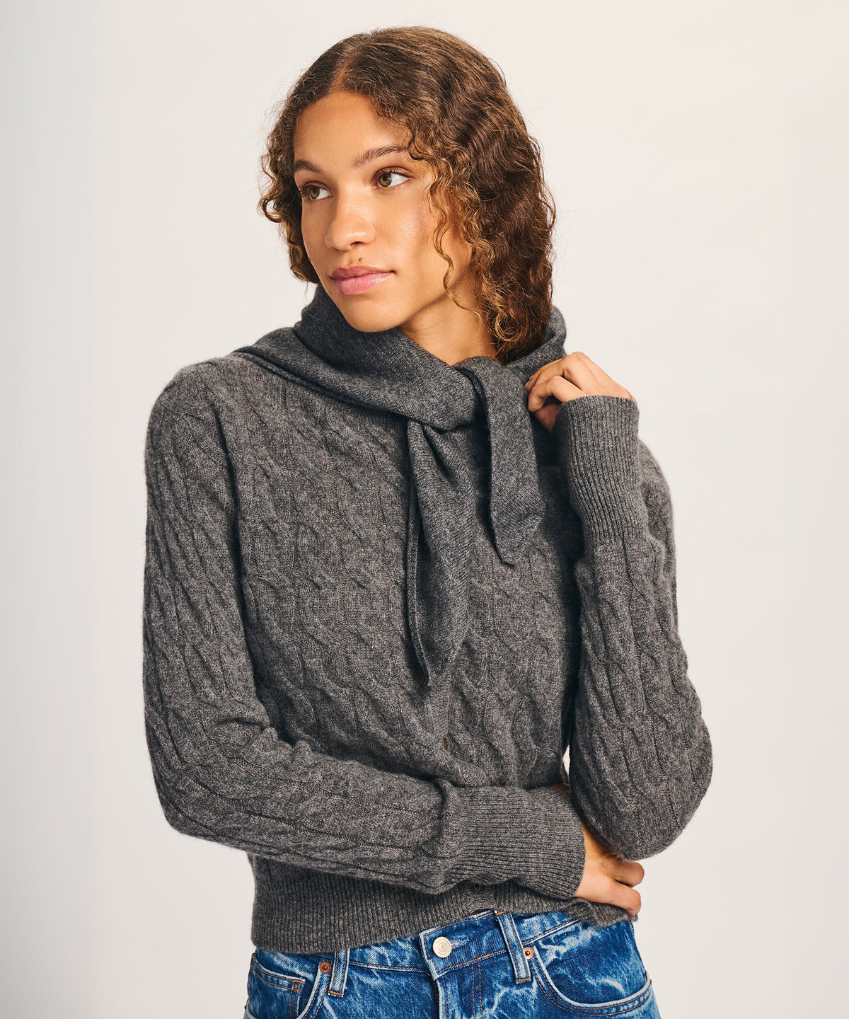 Lightweight Cashmere Triangle Scarf