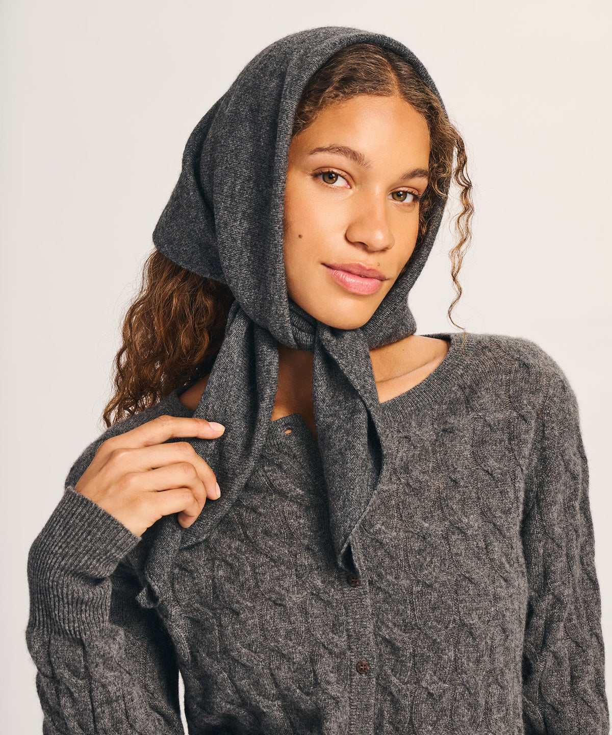 Lightweight Cashmere Triangle Scarf
